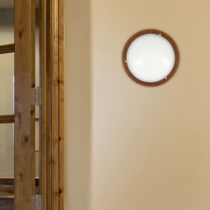 Brilagi - Stropné svietidlo ORBIS 1xE27/60W/230V, priemer 30 cm, borovica