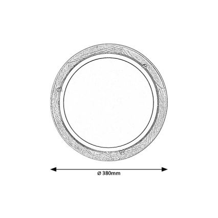 Brilagi - Stropné svietidlo ORBIS 2xE27/60W/230V priemer 38 cm borovica