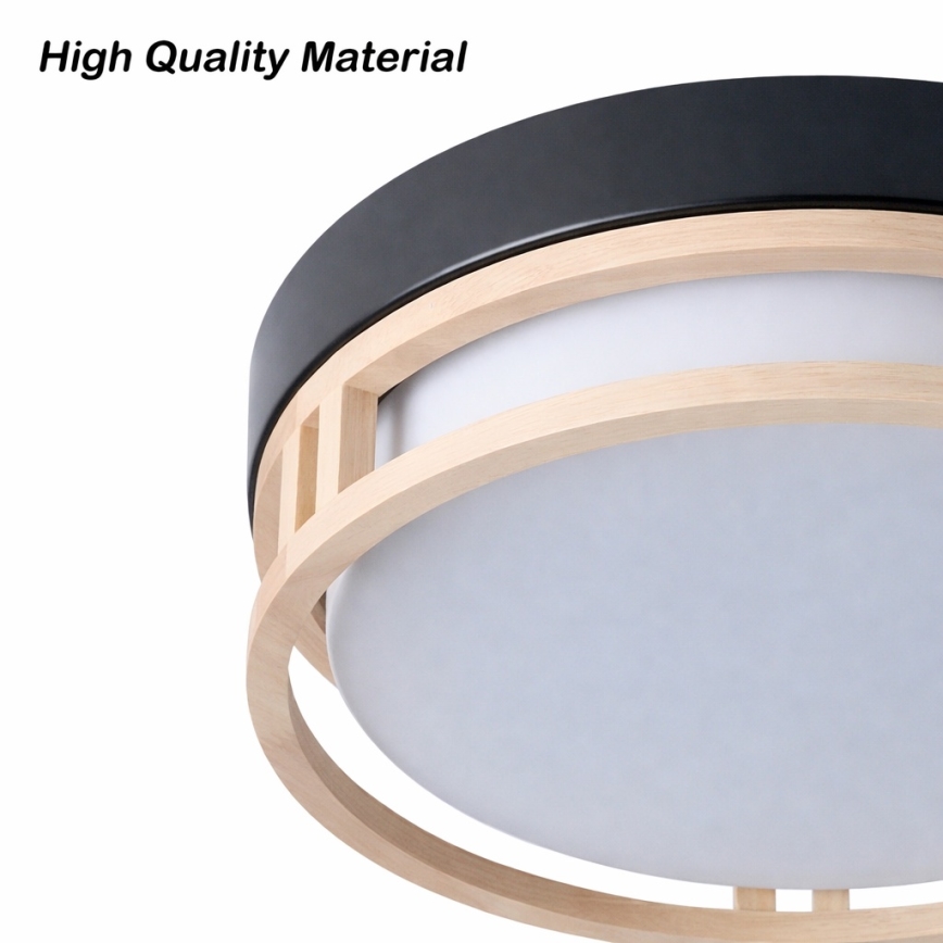 Brilagi - Stropné svietidlo ORINO 2xE27/40W/230V pr. 27 cm čierna/dub