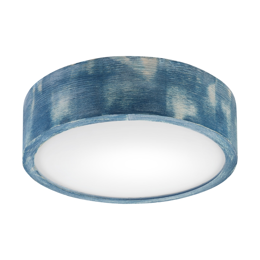 Brilagi - Stropné svietidlo PINO 1xE27/15W/230V borovica/modrá pr. 27,5 cm