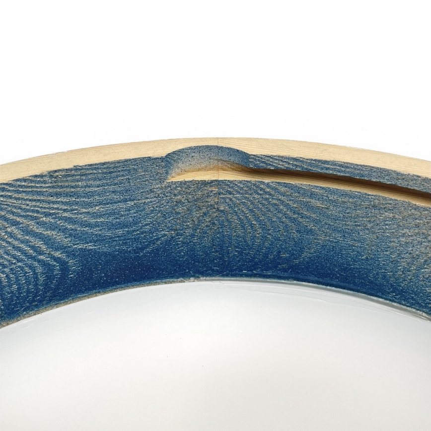 Brilagi - Stropné svietidlo PINO 1xE27/15W/230V borovica/modrá pr. 27,5 cm