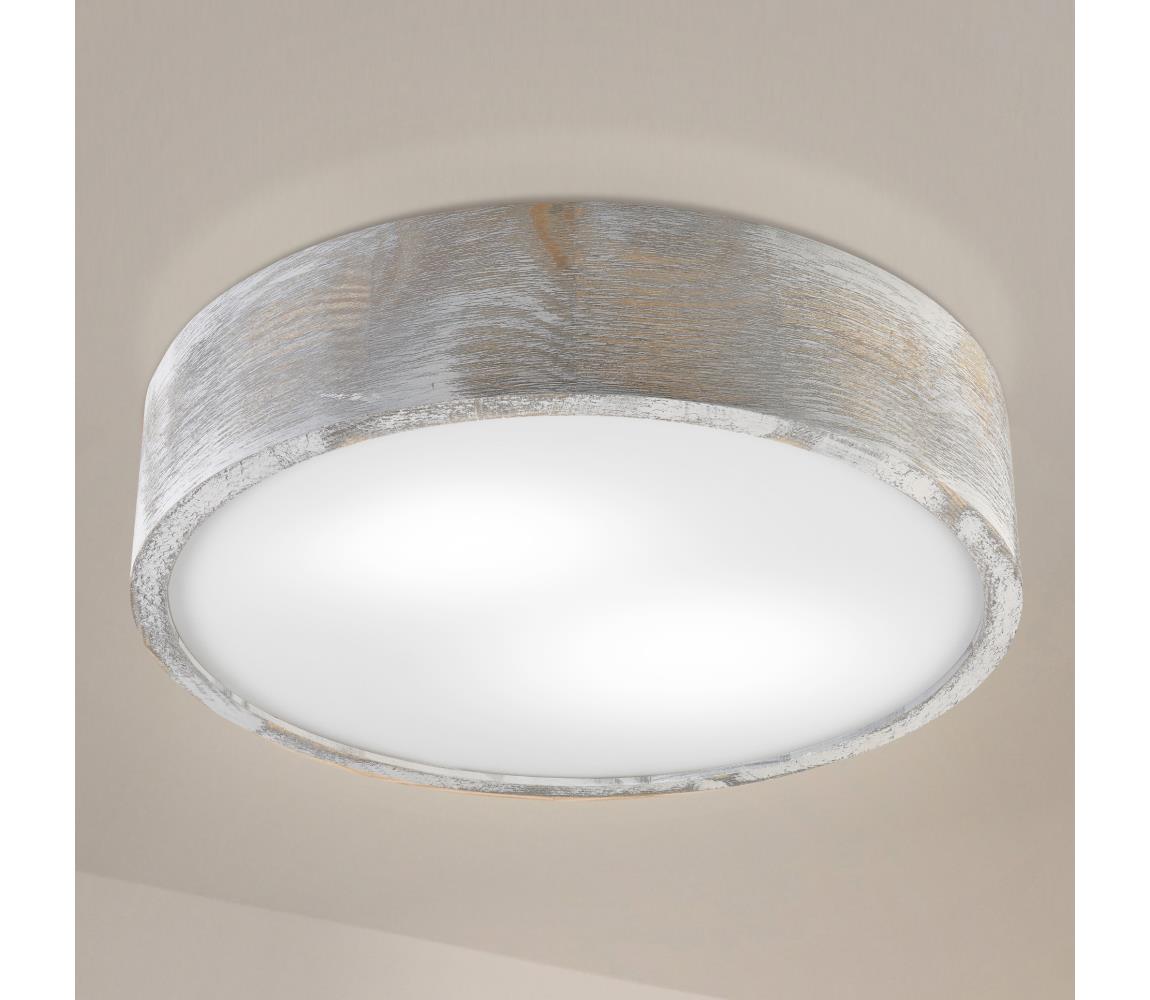 Brilagi - Stropné svietidlo PINO 2xE27/15W/230V borovicové/strieborné priemer 37,5 cm LD-PD-6.2