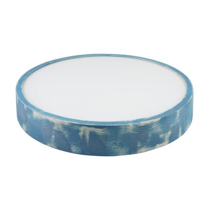 Brilagi - Stropné svietidlo PINO 3xE27/15W/230V borovica/modrá pr. 47,5 cm