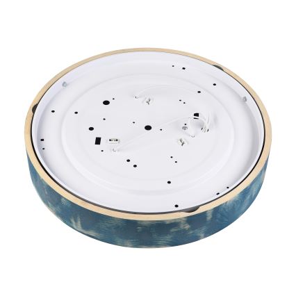 Brilagi - Stropné svietidlo PINO 3xE27/15W/230V borovica/modrá pr. 47,5 cm