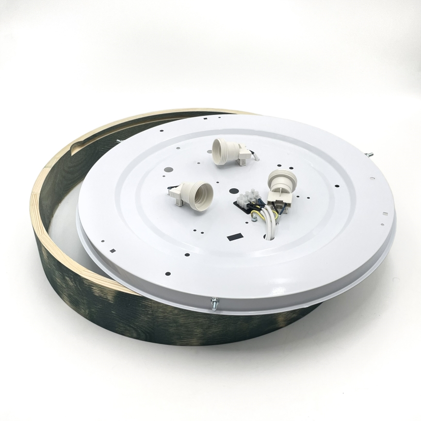 Brilagi - Stropné svietidlo PINO 3xE27/15W/230V borovica/zelená pr. 47,5 cm