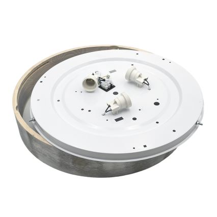 Brilagi - Stropné svietidlo PINO 3xE27/15W/230V borovicové/strieborné pr. 47,5 cm