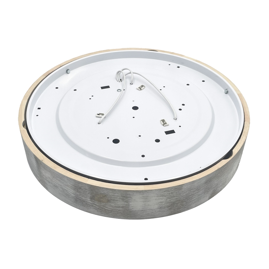 Brilagi - Stropné svietidlo PINO 3xE27/15W/230V borovicové/strieborné pr. 47,5 cm