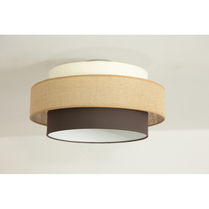 Brilagi - Stropné svietidlo RESNA 1xE27/60W/230V priemer 40 cm béžová/čierna