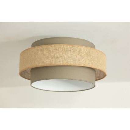 Brilagi - Stropné svietidlo RESNA 1xE27/60W/230V priemer 40 cm hnedá/béžová
