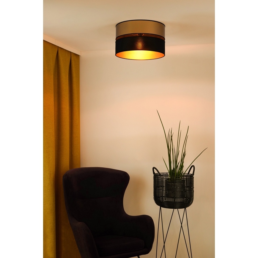 Brilagi - Stropné svietidlo ROYAL 1xE27/15W/230V pr. 40 cm čierna/zlatá