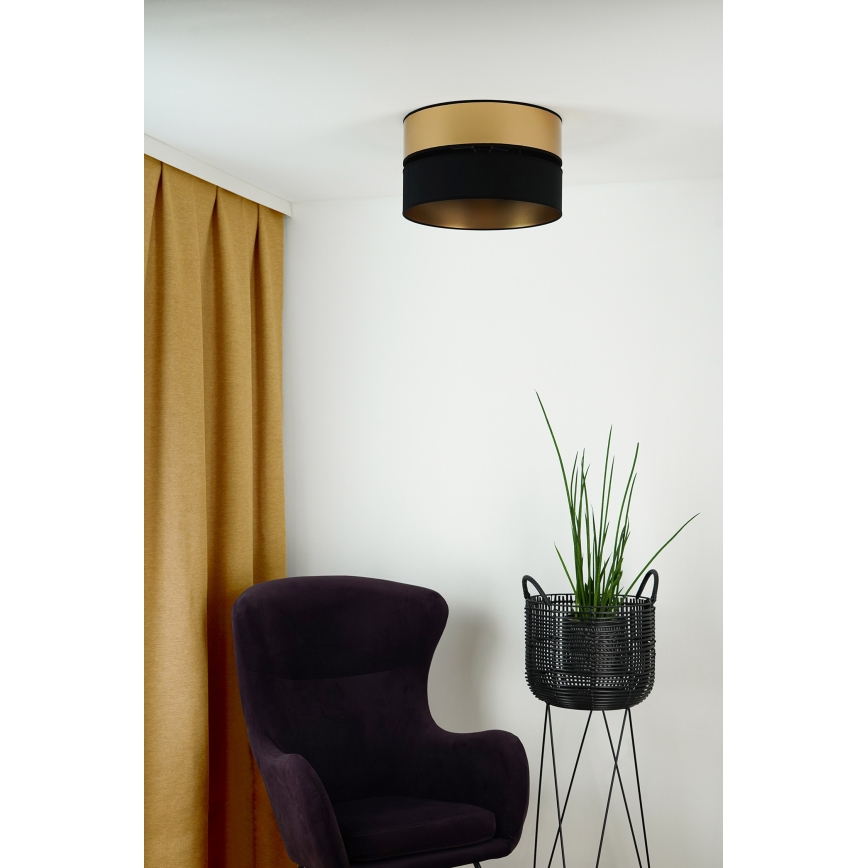 Brilagi - Stropné svietidlo ROYAL 1xE27/15W/230V pr. 40 cm čierna/zlatá