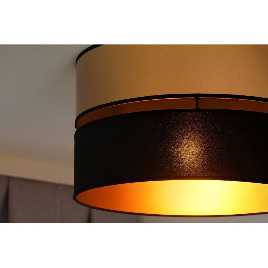 Brilagi - Stropné svietidlo ROYAL 1xE27/15W/230V pr. 40 cm čierna/zlatá