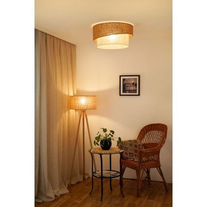 Brilagi - Stropné svietidlo SHINE 1xE27/15W/230V pr. 50 cm béžová/krémová
