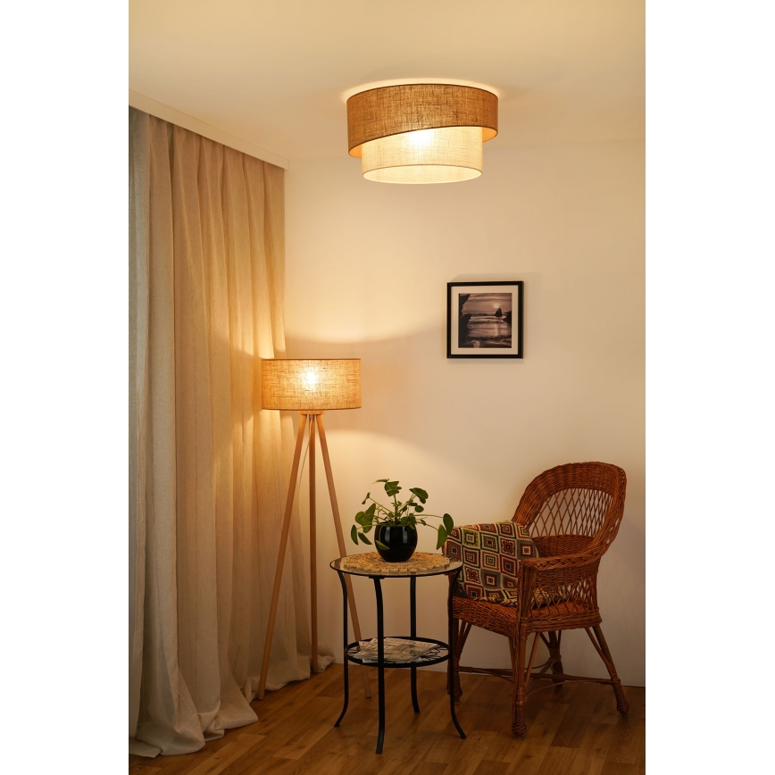 Brilagi - Stropné svietidlo SHINE 1xE27/15W/230V pr. 50 cm béžová/krémová