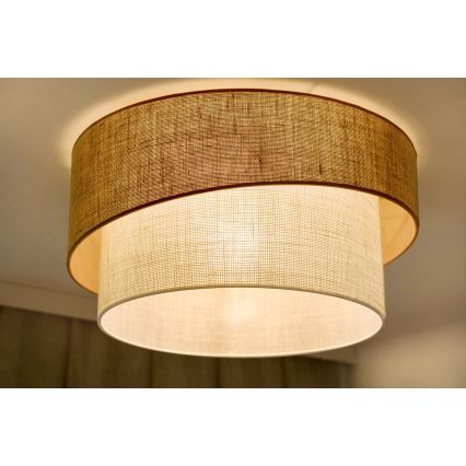 Brilagi - Stropné svietidlo SHINE 1xE27/15W/230V pr. 50 cm béžová/krémová