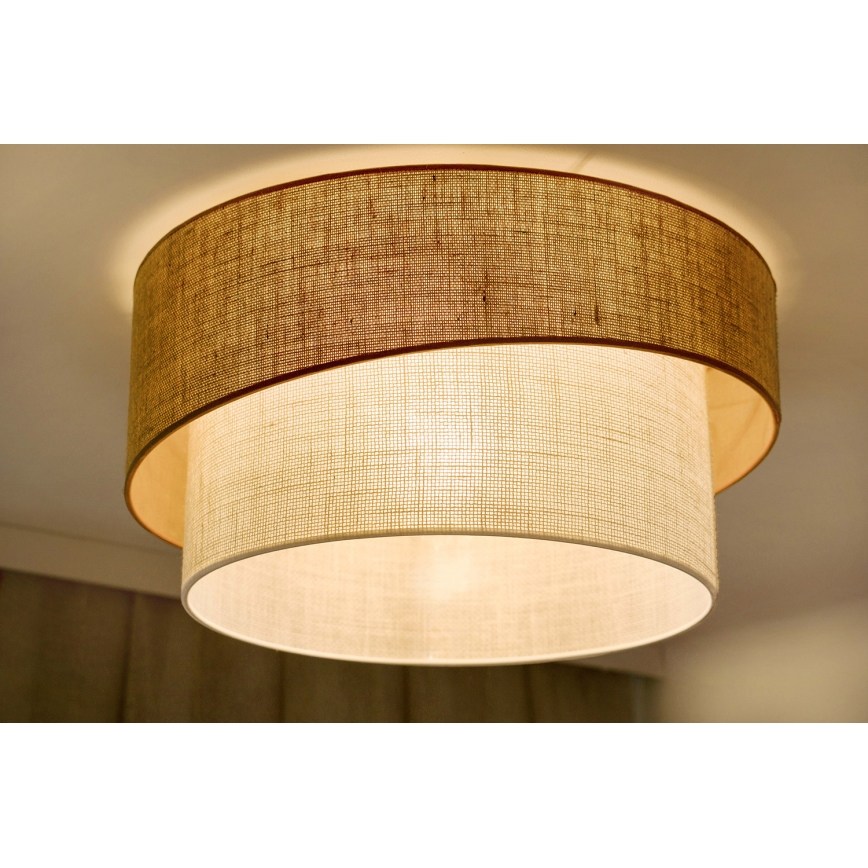 Brilagi - Stropné svietidlo SHINE 1xE27/15W/230V pr. 50 cm béžová/krémová