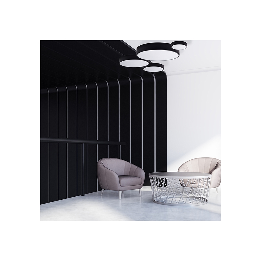 Brilagi - Stropné svietidlo so senzorom CLARE 2xE27/40W/230V pr. 30 cm čierna