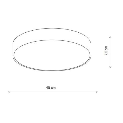 Brilagi - Stropné svietidlo so senzorom CLARE 3xE27/40W/230V pr. 40 cm béžová