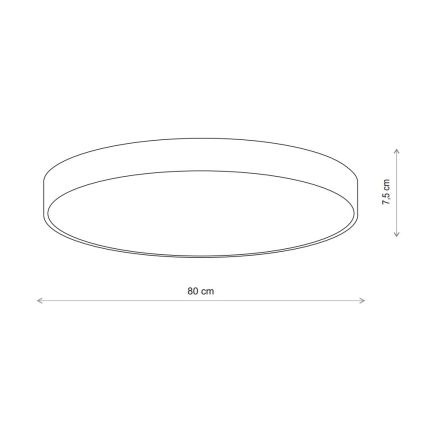 Brilagi - Stropné svietidlo so senzorom CLARE 6xE27/24W/230V pr. 80 cm béžová
