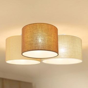 Brilagi - Stropné svietidlo SPIDER 3xE27/15W/230V 60x70 cm béžová/krémová