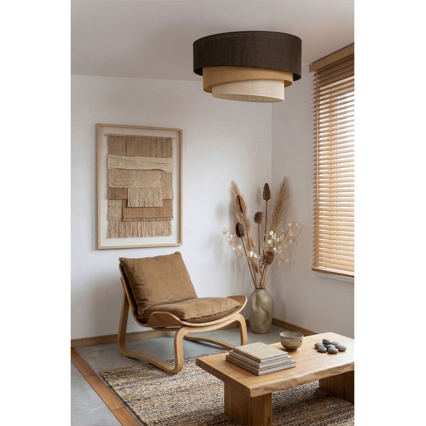 Brilagi - Stropné svietidlo TRIO 3xE27/60W/230V priemer 60 cm hnedá/béžová/biela