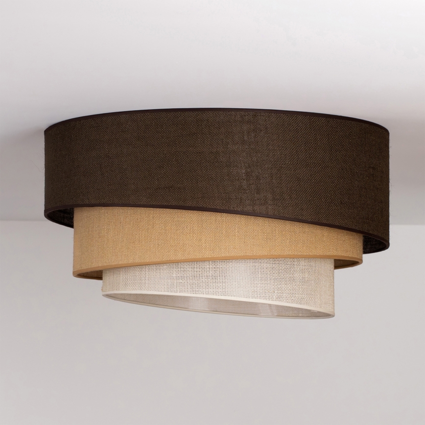 Brilagi - Stropné svietidlo TRIO 3xE27/60W/230V priemer 60 cm hnedá/béžová/biela