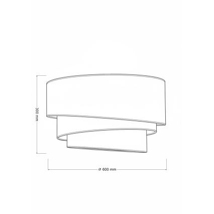 Brilagi - Stropné svietidlo TRIO 3xE27/60W/230V priemer 60 cm hnedá/béžová/biela