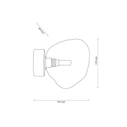 Brilagi - Stropné svietidlo VULCANO 1xG9/8W/230V hnedá/dymovo-béžová