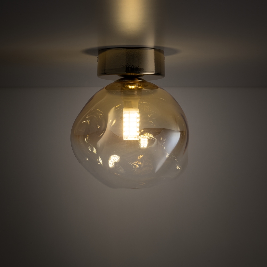 Brilagi - Stropné svietidlo VULCANO 1xG9/8W/230V zlatá/dymová béžová