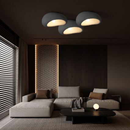 BRILAGI - Stropné svietidlo WABI SABI 1xE27/60W/230V pr. 40 cm sivé