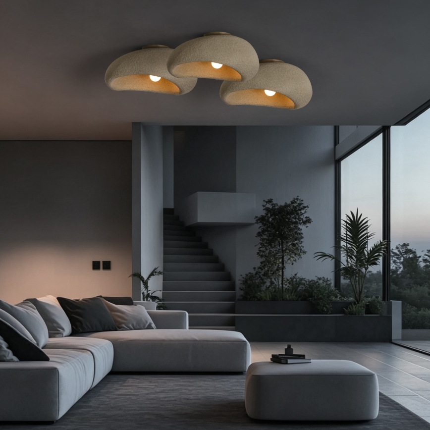 BRILAGI - Stropné svietidlo WABI SABI 1xE27/60W/230V priemer 50 cm béžové