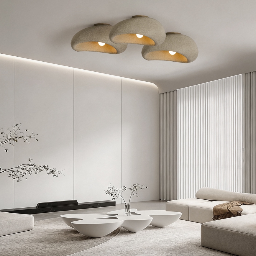 BRILAGI - Stropné svietidlo WABI SABI 1xE27/60W/230V priemer 50 cm béžové