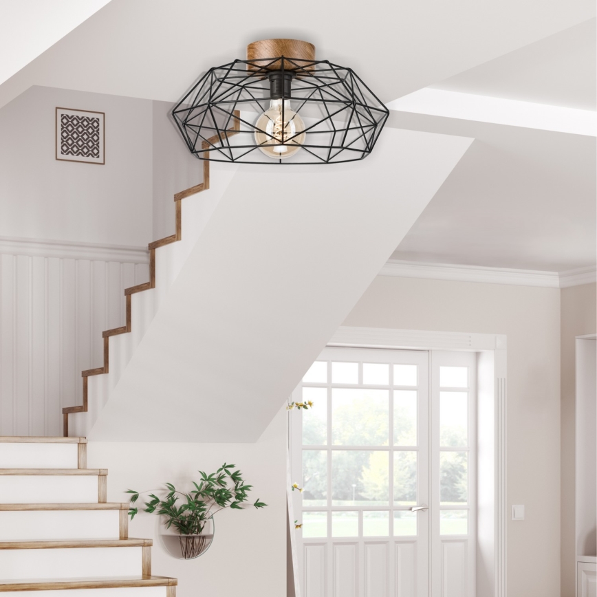 Brilagi - Stropné svietidlo WOODY BASKET 1xE27/60W/230V pr. 40 cm dub