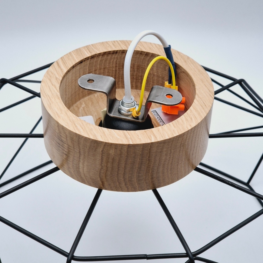 Brilagi - Stropné svietidlo WOODY BASKET 1xE27/60W/230V dub orech