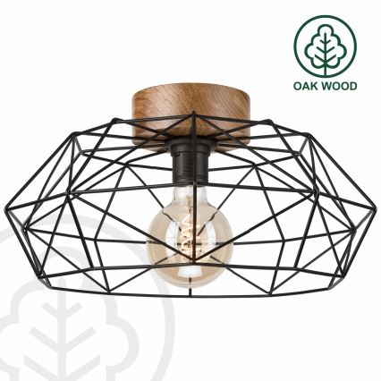Brilagi - Stropné svietidlo WOODY BASKET 1xE27/60W/230V dub orech