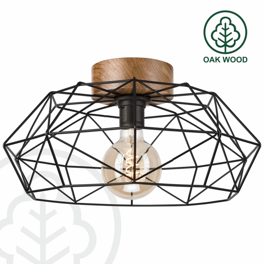 Brilagi - Stropné svietidlo WOODY BASKET 1xE27/60W/230V dub orech