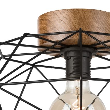 Brilagi - Stropné svietidlo WOODY BASKET 1xE27/60W/230V dub orech