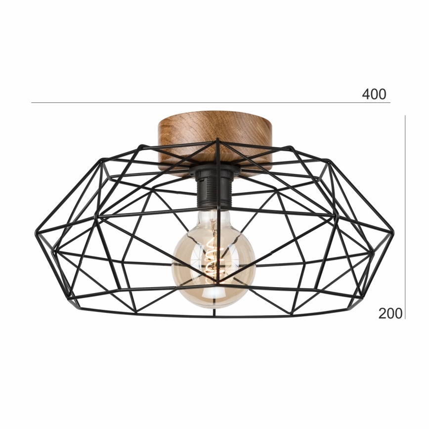 Brilagi - Stropné svietidlo WOODY BASKET 1xE27/60W/230V dub orech