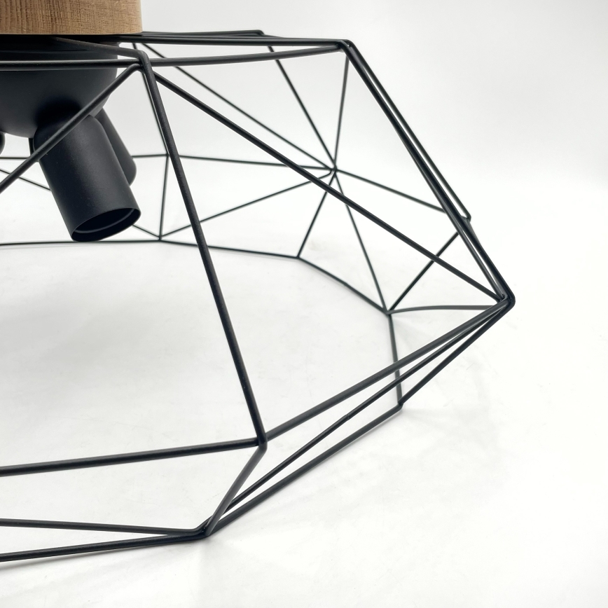 Brilagi - Stropné svietidlo WOODY BASKET 3xE27/60W/230V, priemer 60 cm, dub