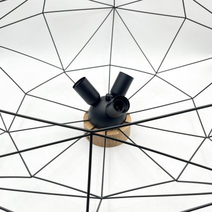 Brilagi - Stropné svietidlo WOODY BASKET 3xE27/60W/230V, priemer 80 cm, dub