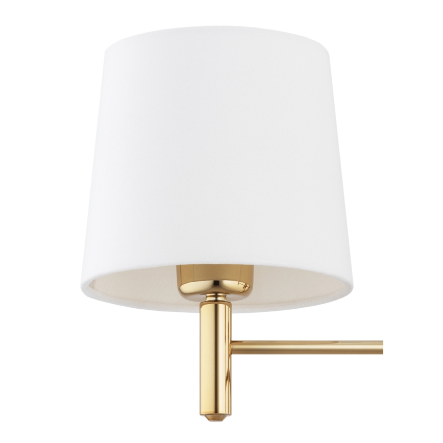Brilagi - Stropný luster na tyči MONTE 3xE27/60W/230V krémová/zlatá