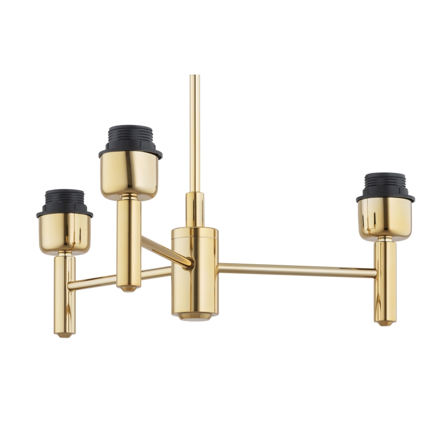 Brilagi - Stropný luster na tyči MONTE 3xE27/60W/230V krémová/zlatá