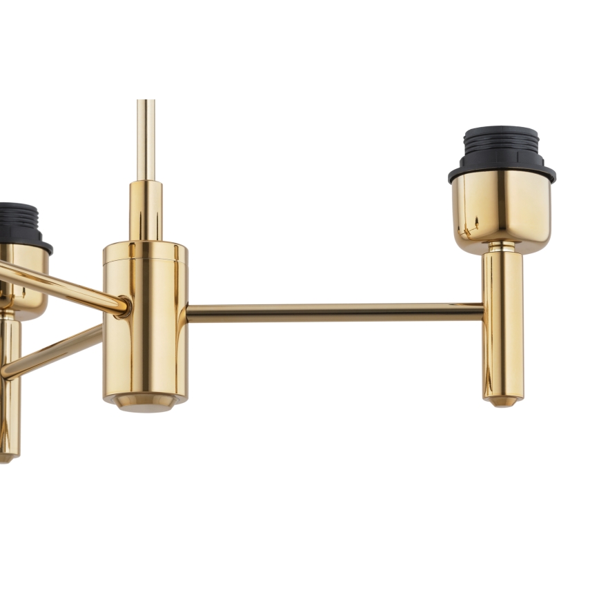 Brilagi - Stropný luster na tyči MONTE 3xE27/60W/230V krémová/zlatá