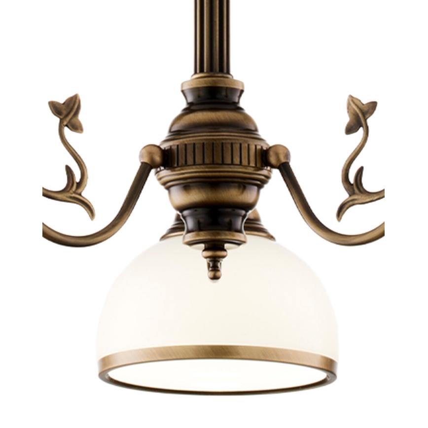 Brilagi - Stropný luster na tyči TAURUS 3xE27/15W/230V priemer 70 cm bronz