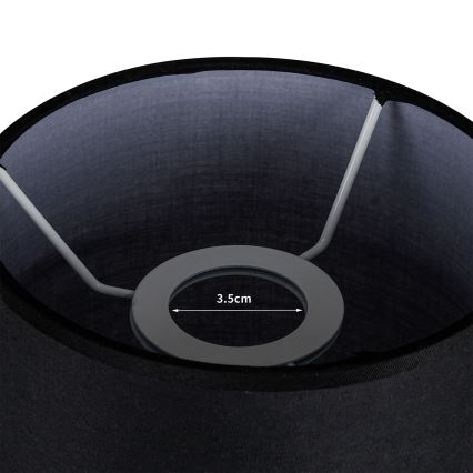 Brilagi - Tieňidlo na stolnú lampu TABLON E27, priemer 14 cm, čierna