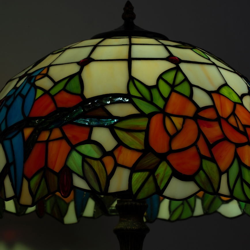 Brilagi - Tiffany vitrážná stolná lampa JUNGLE 2xE27/60W/230V