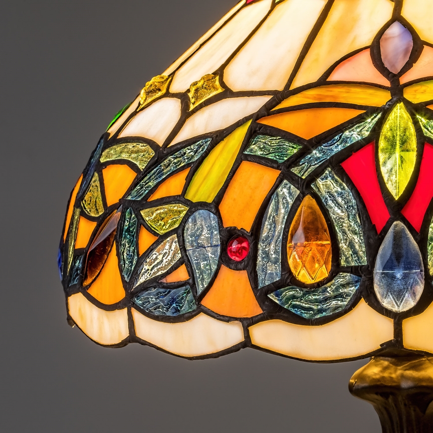 Brilagi - Tiffany vitrážná stolná lampa LUISA 1xE27/40W/230V