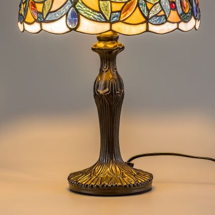 Brilagi - Tiffany vitrážná stolná lampa LUISA 1xE27/40W/230V