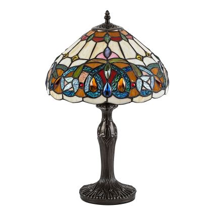 Brilagi - Tiffany vitrážná stolná lampa LUISA 1xE27/40W/230V