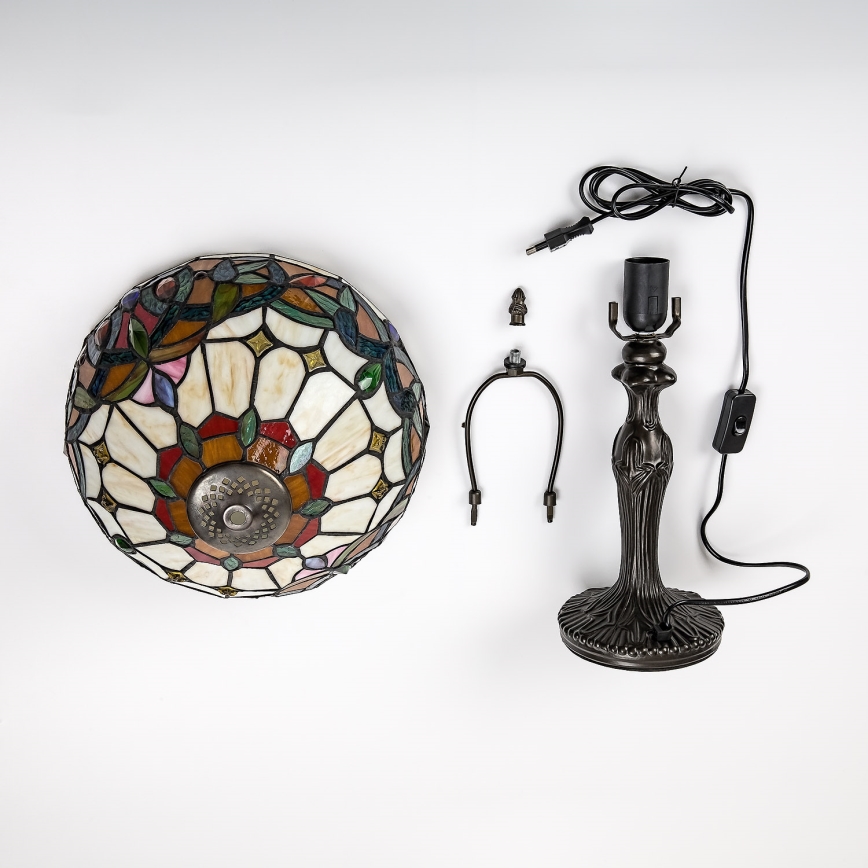 Brilagi - Tiffany vitrážná stolná lampa LUISA 1xE27/40W/230V
